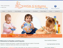 Tablet Screenshot of kastlesandkrayons.com